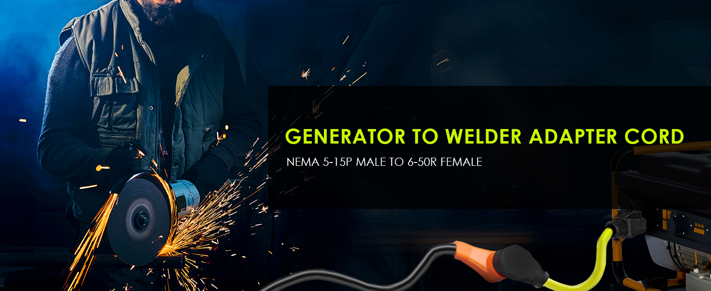 5-15p to 6-50r Welder Adapter Cord