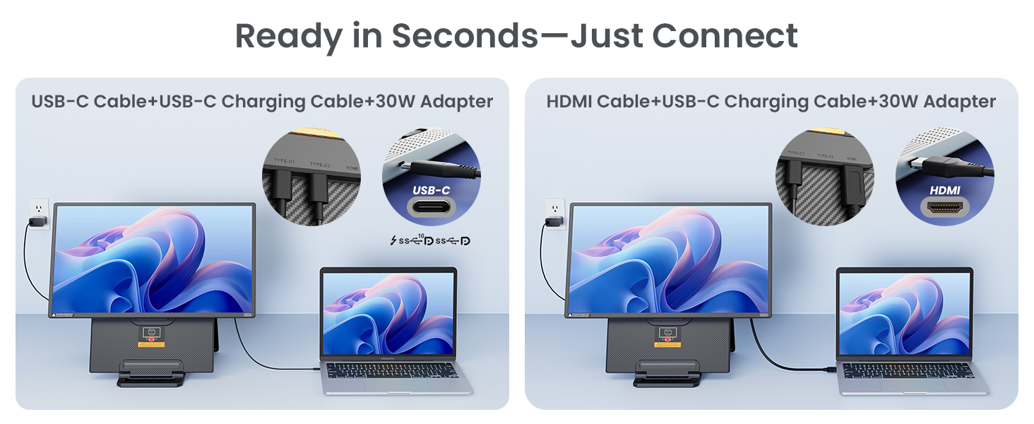 Ready in Seconds - Just Connect