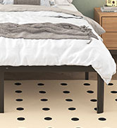 Lutown-Teen 14 Inch King Bed Frame with Rounded Corner Legs, Sturdy Mattress Foundation, Heavy Du...
