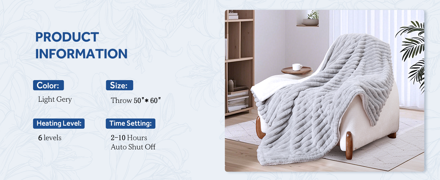 electric blanket throw