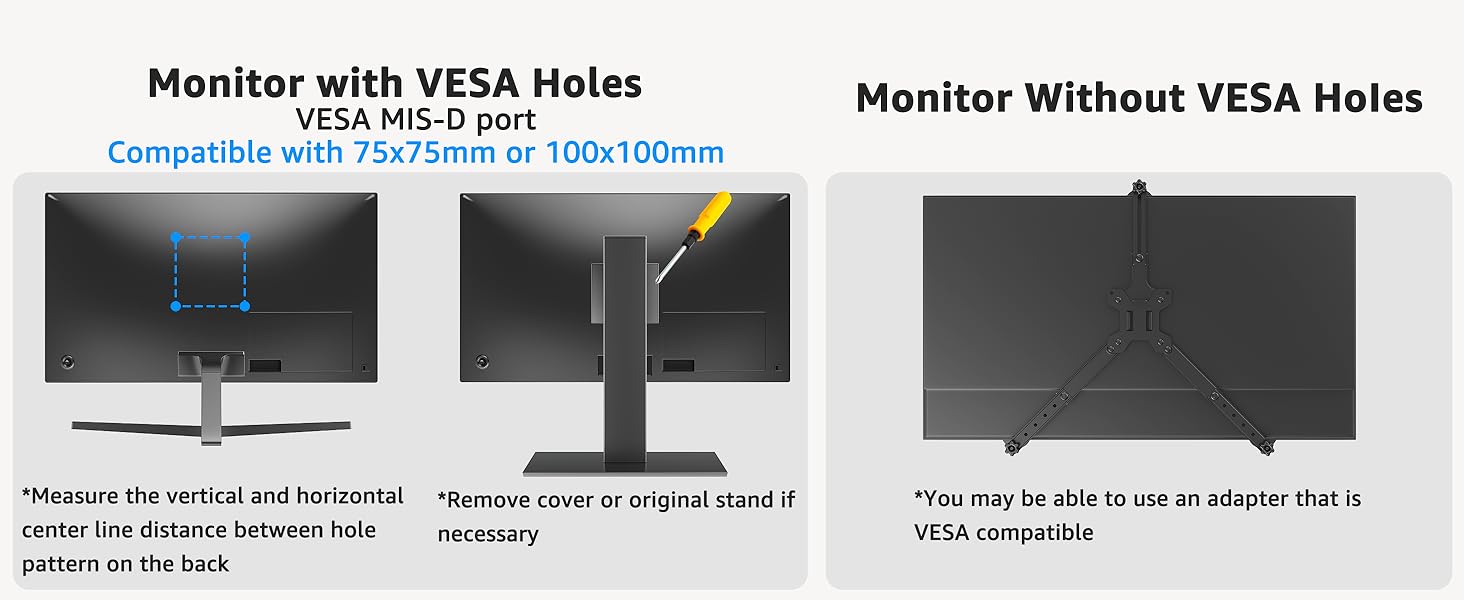 MOUNTUP Dual Monitor Desk Mount Max 32 Inch up to 19.8lbs