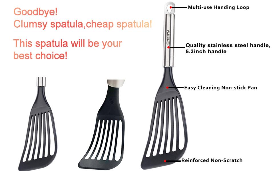 slotted spatula turner wide spatula head