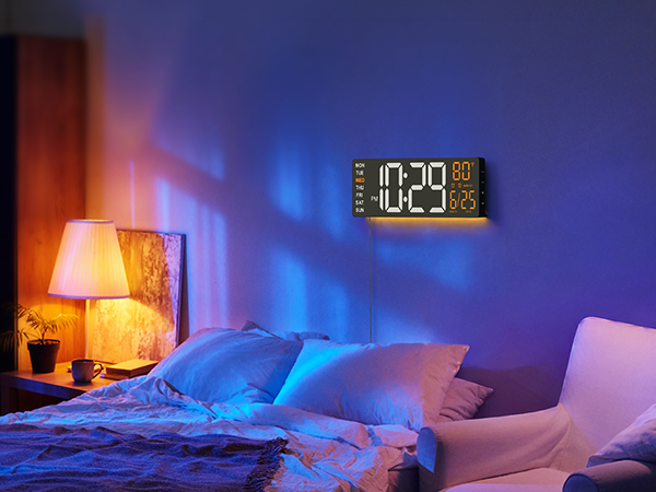 digital wall clock