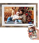 FRAMEO 32GB Smart Digital Picture Frame 15.6inch Large WiFi Digital Photo Frame 1920 * 1080IPS FH...