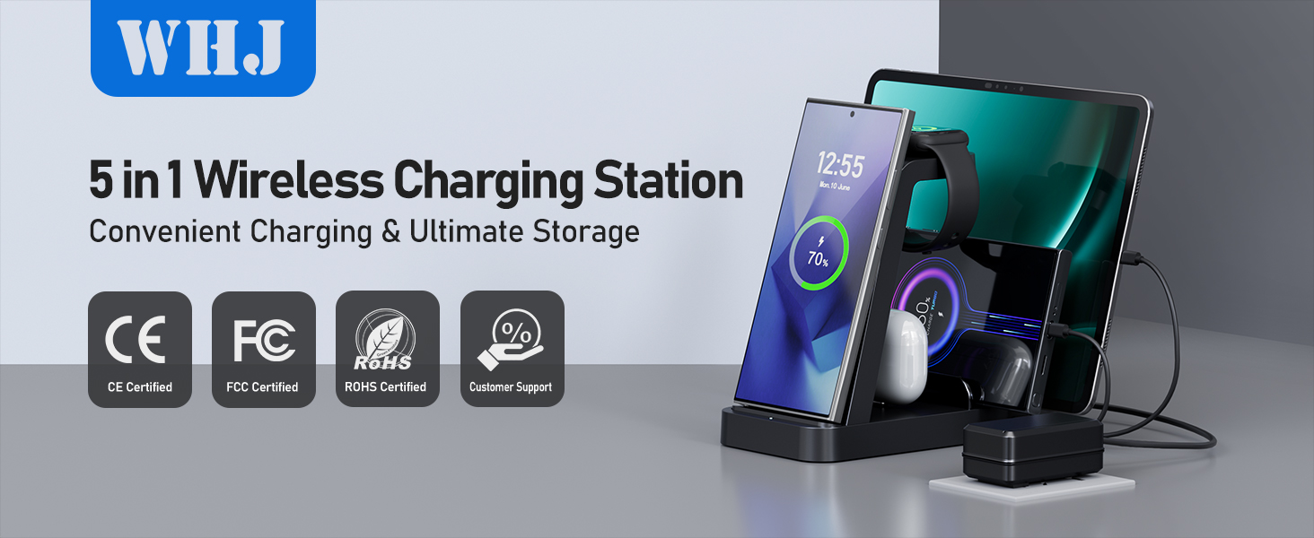 5 in 1 Wireless Charger for Samsung