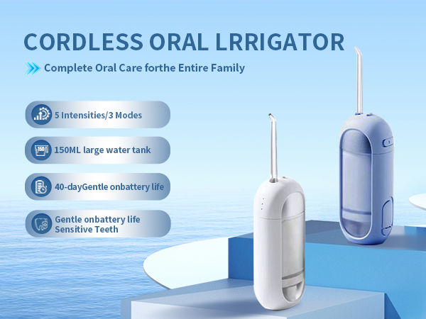 Cordless Oral lrrigator Complete Oral Care forthe Entire Family