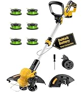 Cordless Weed Wacker, for Dewalt 20V Battery, 3 in 1 Battery Powered Weed Eater &amp; Edger &amp; Mower w...