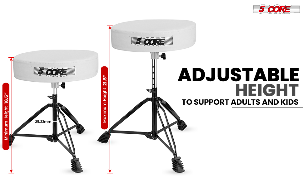 Drum Throne Padded Guitar Stool Music Chair for Adults and Kids