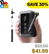 HOTO Mini Bike Tire Pump, 25s Fast Inflate Bicycle Pump with Guage, 150PSI Portable Electric Bike...