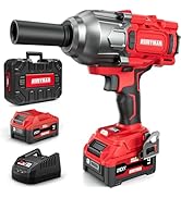 Alloyman Cordless Impact Wrench, 1475Ft-lbs (2000N.m) 1/2 High Torque Brushless Impact Gun, 20V P...