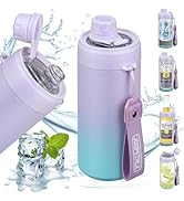 JOOPETALK 4-in-1 Universal Can Cooler Fits 12 Oz Standard, Slim Cans and Bottles + 100% Leak Proo...