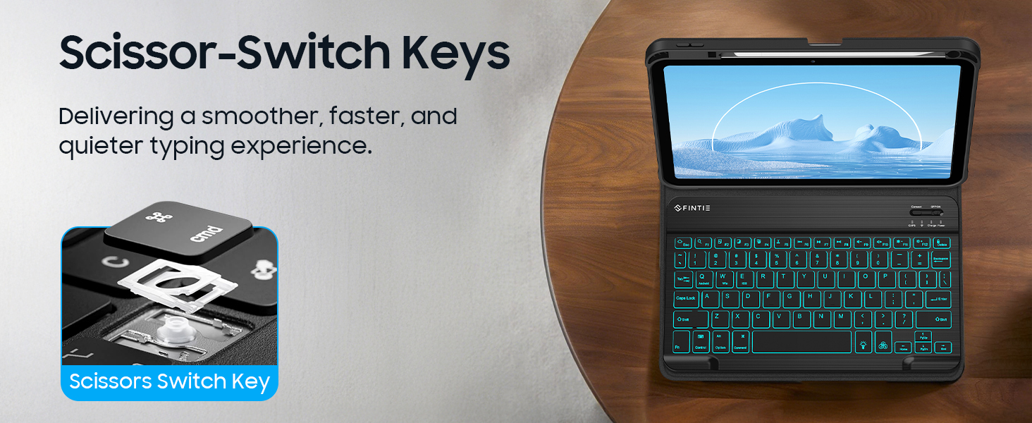 iPad A16 case with keyboard