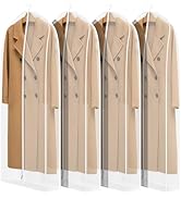 Zilink Breathable Leather Jacket Coat Storage Bags 60” Dress Bags for Gowns Long Dust Covers for ...