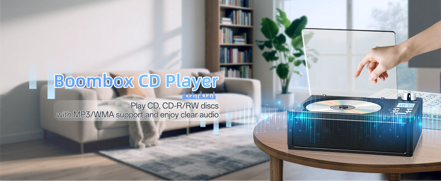 Portable CD Player Boombox