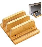 ROCDEER Vertical Laptop Stand for Desk, Double Stand Holder with Adjustable Dock 0.98