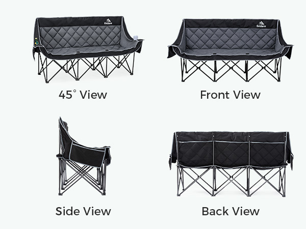 3 person folding chair