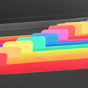 plastic file folders letter size