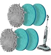 Frescares 6 Packs Steam&amp;Scrub Mop Pads Replacement Power Pads Compatible with Shark,S8201 S8001 S...