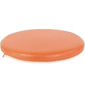 Sigmat PU Leather Round Chair Cushion Memory Foam Waterproof Round Stool Cushion for Kitchen Stoo...