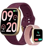 Smart Watches for Women/Men Android iPhone, [1.85" AMOLED Screen] Smartwatch Fitness Tracker 3ATM...