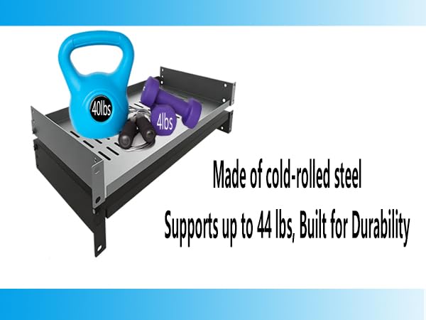 1U cantilever server rack shelf