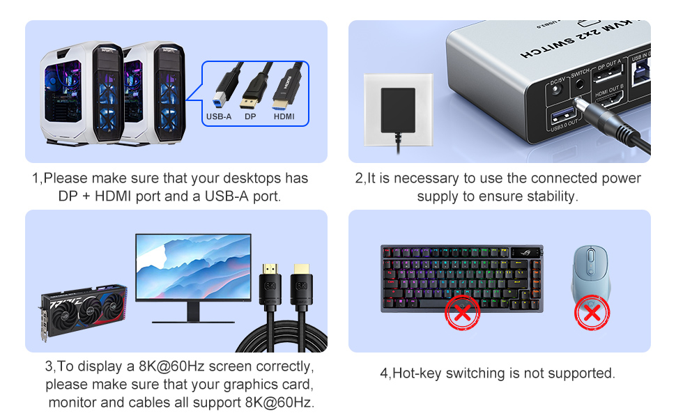 displayport kvm switch 2 monitors 2 computers