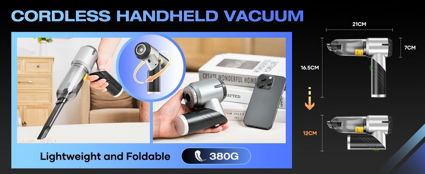 Handheld Vacuum Lightweight and Foldable