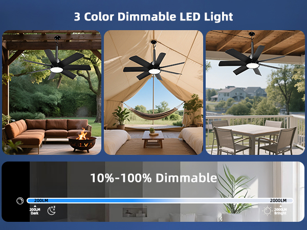 outdoor ceiling fan with light
