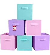 ShellKingdom Storage Bins, Foldable Fabric Storage Cubes And Cloth Storage Organizer Drawer For C...