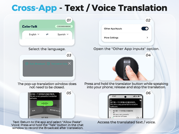 AI Translator Device, Smart Wearable Translator for 165 Languages Real-Time Two-Way Translatio