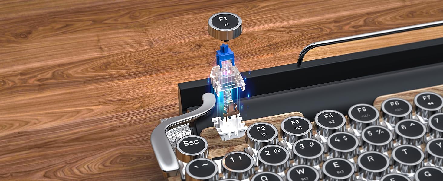 blue switch mechanical keyboard