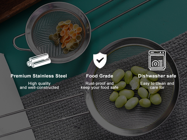mesh strainers food strainer stainless steel sieve