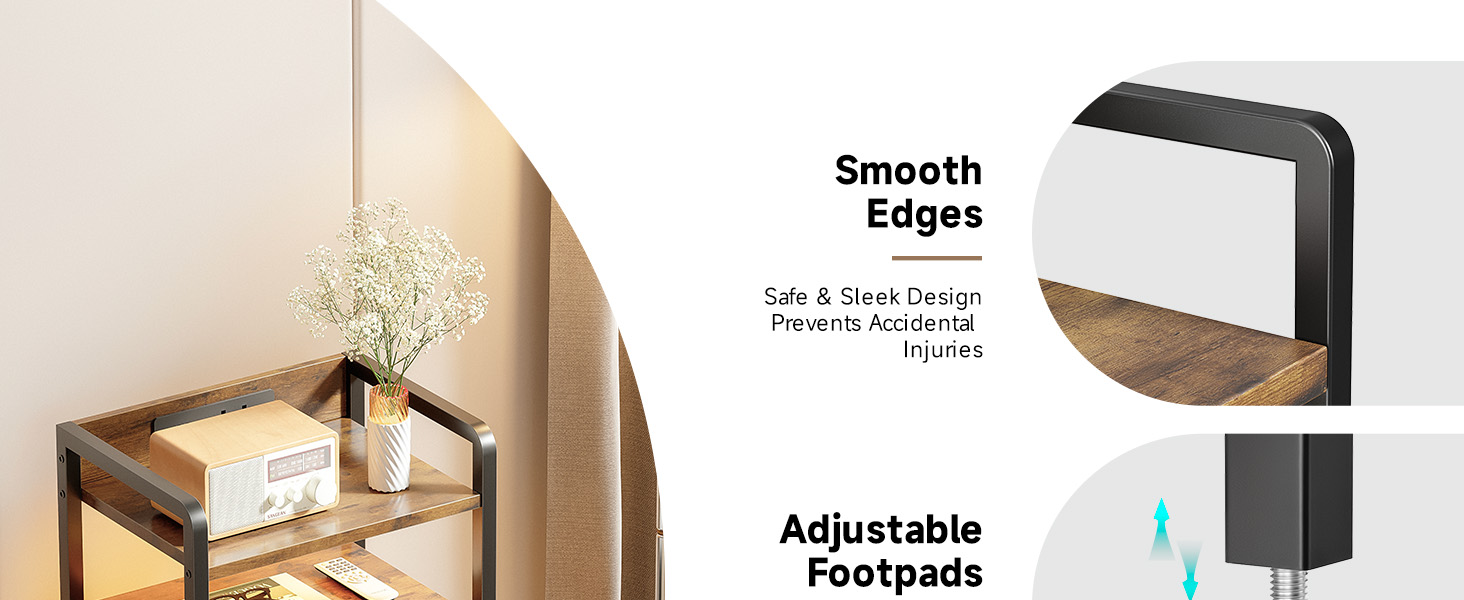 2 drawer bedside table