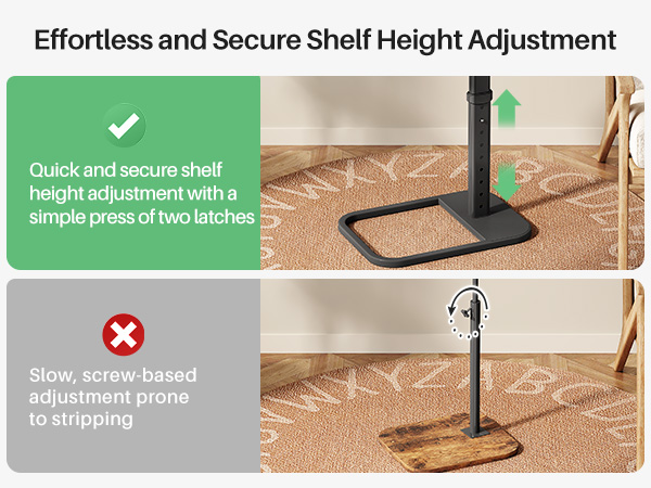 adjustable bedside table