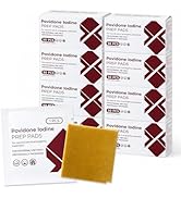 Disposable Iodine Wipes, Individually Wrapped Medical Iodophor Pads Bulk, Povidone Skin Prep Wipe...