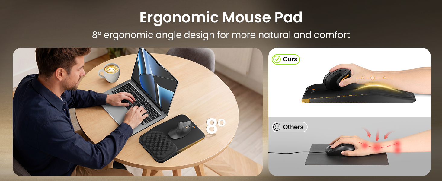 ergonomic mouse pad