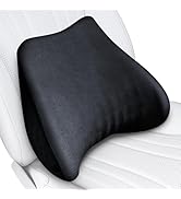TKLoop Soft Lumbar Support Pillow for Driving Seat 100% Memory Foam Lumbar Pillow for Lower Back ...
