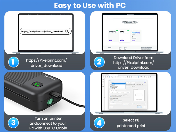 Series of mobile app or website interface screenshots showing numbered steps and technical documentation with blue highlighting.