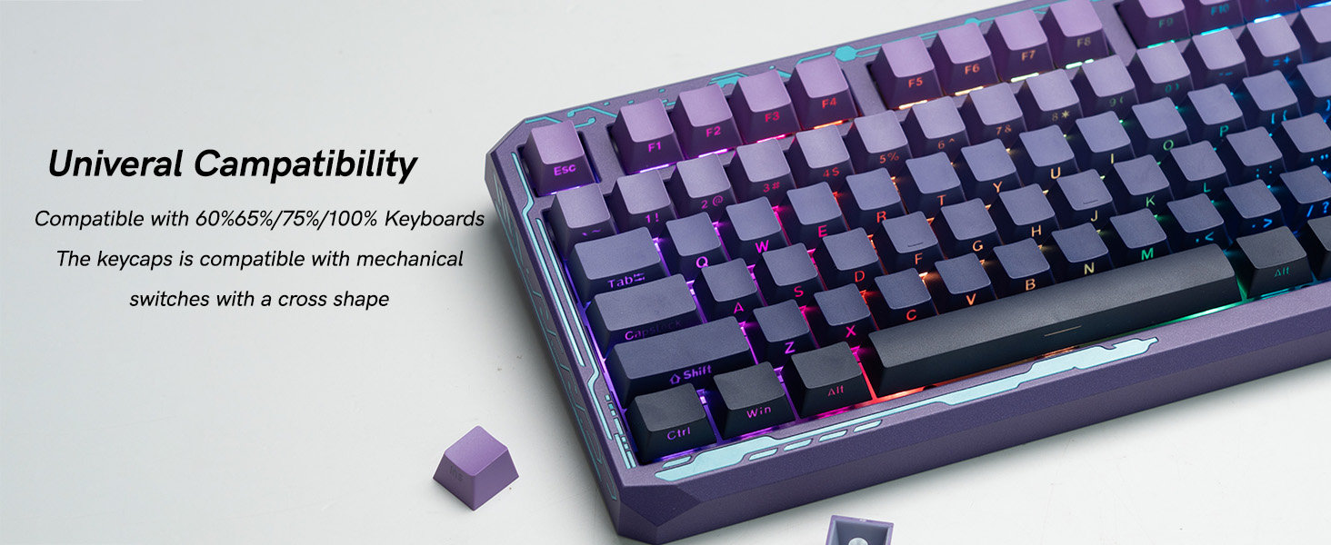 Compatible with 61/68/75/84/87/89/96/98/104/108 keys