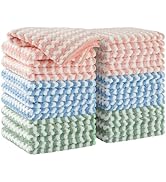 JOYMOOP 18 Pack Microfiber Cleaning Cloth, Kitchen Towels for Dish Drying Washing, Absorbent Stre...