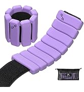 Sportneer Ankle Weights and Wrist Weights for Women and Men, Wearable Weighted Bangles 1/2 lb Pai...