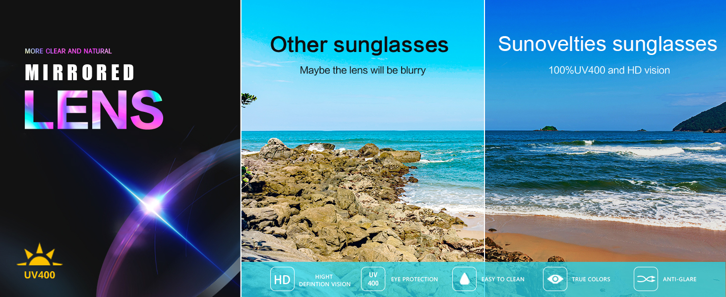 Retro Mirrored Lenses Square Sunglasses