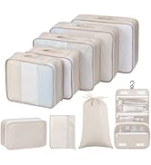 Easortm Packing Cubes for Travel, 9 Set Packing Cubes for Suitcase Large Travel Cubes Luggage Org...