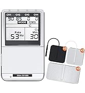 iSTIM EV-805 TENS EMS 4 Channel Rechargeable Combo Machine Unit - Muscle Stimulator + Back Pain R...