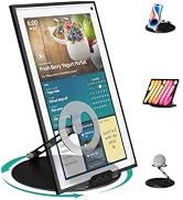 WALI Desktop Stand for Echo Show 15, Swivel and Tilt Mounting Bracket, 360 Degree Screen Rotation...