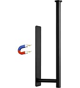 Gewtur Magnetic Paper Towel Holder - No Drill, Black Paper Towel Roll Holder Magnet Towel Rack Wa...