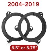 RED WOLF Car Door Speaker Adapter Spacer Ring Compatible with Nissan Frontier Altima Sentra 2004-...