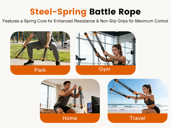 Adjustable Ropeless Battle Ropes