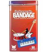 BioSwiss Bandages, Musical Instruments Shaped Self Adhesive Bandage, Latex Free Sterile Wound Car...