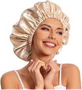 Satin Bonnet Silk Bonnet Hair Bonnet for Sleeping-Slouchy Beanie Hat Satin Sleep Cap for Women's ...